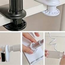 1pc Universal 360° Rotating Tablet And Phone Stand - Adjustable Flexible Spiral Base, Suitable For Slouchy Browsing, Perfect Bedside Companion, Ergonomic Design, Space-Saving, Durable, Multi-Angle Viewing For Tablets And Smartphones