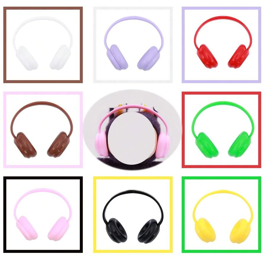 Neue Kopfhörer, mehrfarbige Optionen geeignet für 17 cm Bubu, Zubehör & Peripherie (ohne Plüschpuppe)