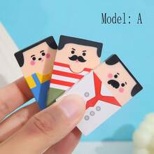 1/3/24pcs Creative Funny Bald Guy Novelty Erasers, Student Rewards Gifts For Children's Day, Christmas, Amusing Office Supplies For Late Night Studying,For School Supplies,Back To School - Multicolor - View 4