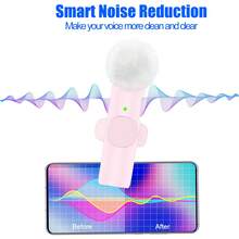 无线领夹式麦克风兼容 Iphone iPad TypeC 领夹式麦克风即插即用 2.4G 超低延迟内置降噪芯片 8 小时工作时间用于视频录制采访播客 Vlog - 粉色 - 查看 8