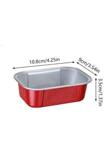 Thick Aluminum Foil Box, Baking Aluminum Foil Box, Air Fryer Aluminum Foil, Aluminum Foil Bowl, Pudding Cup, Oven, Basque Metal Foil Cake Liner, Suitable For Cheesecake And Party Use - Multicolor - View 23
