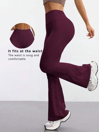 FWH Pantalones de yoga de cintura alta con diseño levantador de glúteos, pierna acampanada, control de abdomen, para uso en exteriores y actividades, pantalones acampanados de oficina a senderismo, ropa deportiva y de exterior para mujer