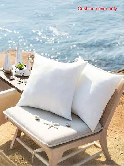 2/4/6Pcs Soft White Square Pillow Inserts Classic Style Lightweight Machine-Washable Luxurious Throw Pillow Covers Set,Solid Smooth Contemporary Hidden Zipper Closure High-Grade Pillowcases For Sofa Living Room Bedroom Decorative Cushions,4 Sizes,(No Pillow Core)