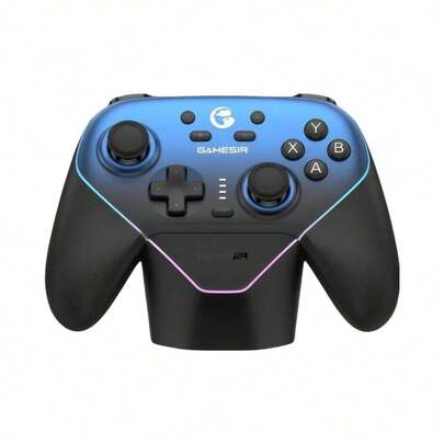 GAMESIR T4n Pro Supernova Magnetic Controller ไร้สายแบบ Dual Mode Velvet Grip Adaptive Vibration Switch/PC/Steam/TV Universal Starry Blue (พร้อมฐานชาร์จในตัว)