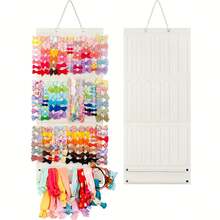 Butterfly Hair Clip Organizer And Accessory Storage Rack - Linen Display Stand For Headbands, Barrettes, Scrunchies, Hair Ties - Ideal For Halloween & Christmas Gifts (No Power Needed) - Multicolor - View 5