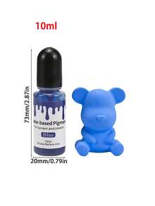 10ml/瓶 24色石膏著色樹脂染料，水溶性濃縮顏料，適用於混凝土水泥模具製作、DIY手工皂著色、蠟燭製作染料顏料 - 彩色 - 查看 24