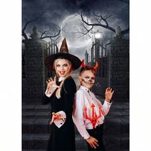 CZ CHAIYA Halloween Backdrop Background Nightmare Before Christmas Backdrop For Photography Zombie Themed Photo Booth Party Decorations 5x7ft 1439 - Black - View 5
