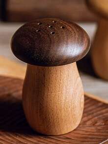 Unique Mushroom-Shaped Solid Wood Toothpick Holder For Creative Kitchen Storage & Dining Room Decor,Warm And Unique Gifts,Home Decor,Kitchen Decor,Kitchen Accessories,Toothpicks - Multicolor - View 5