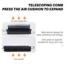 Joyluck 女士专用梳子，镜面梳一体式便携折叠梳迷你户外便携银色发梳，化妆梳，返校，旅行度假必备，女士发饰