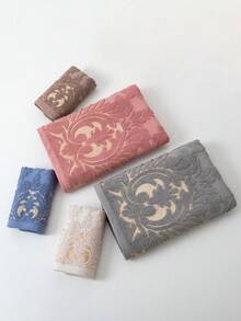 1pc Brown Simple Lightweight Thin Bath Towel, 70*140cm Floral Jacquard Pattern, Suitable For Adults, Swimming, Bathing, Kitchen, Face Washing, Hand Towel 34*74cm Or 34*34cm Handkerchief, Quick Dry, Absorbent, Soft, Suitable For Bathroom, Kitchen, Travel, Holiday Gift, Gym, Beach, Hotel, Salon, Outdoor Shower Towels For Beauty Salon, Hotel Sports,Home Essentials, Towel, Skin Care - Brown - View 5