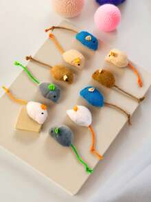 1pc Realistic Mouse Cat Toy, Self-Entertainment Plaything