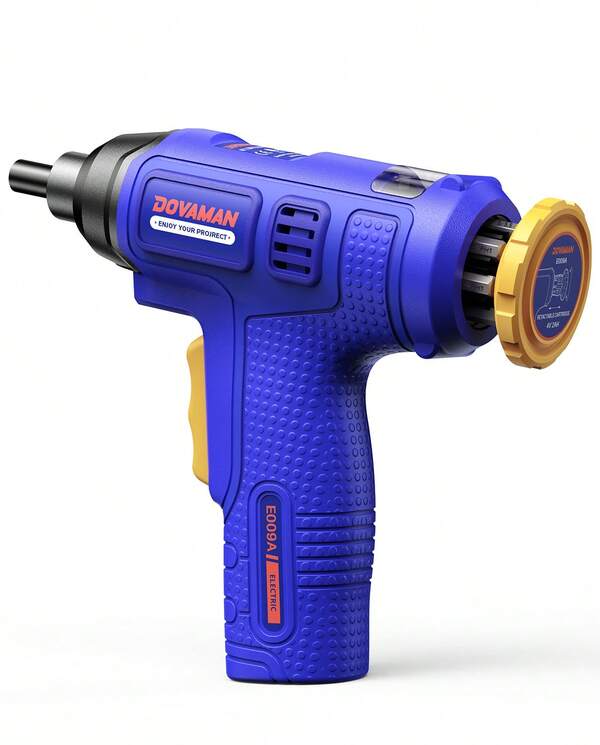 DOVAMAN Cordless Electric Screwdriver 4V, 6Nm Torque, Built-In Bit Storage, Type-C Fast Charging, LED Light, 7 Bits & Carrying Case, Ideal For DIY, Home Repairs