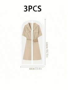 Túi chống bụi cho quần áo, túi đựng bụi, túi treo chống bụi trong suốt dùng trong gia đình, túi chống bụi cho quần áo và vest có thể giặt được. - Nhiều màu - Xem 14