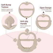 1 包婴儿出牙玩具 - 硅胶出牙玩具 | 防掉落三面手套出牙胶，缓解出牙困难 | 易于抓握 - 彩色 - 查看 2