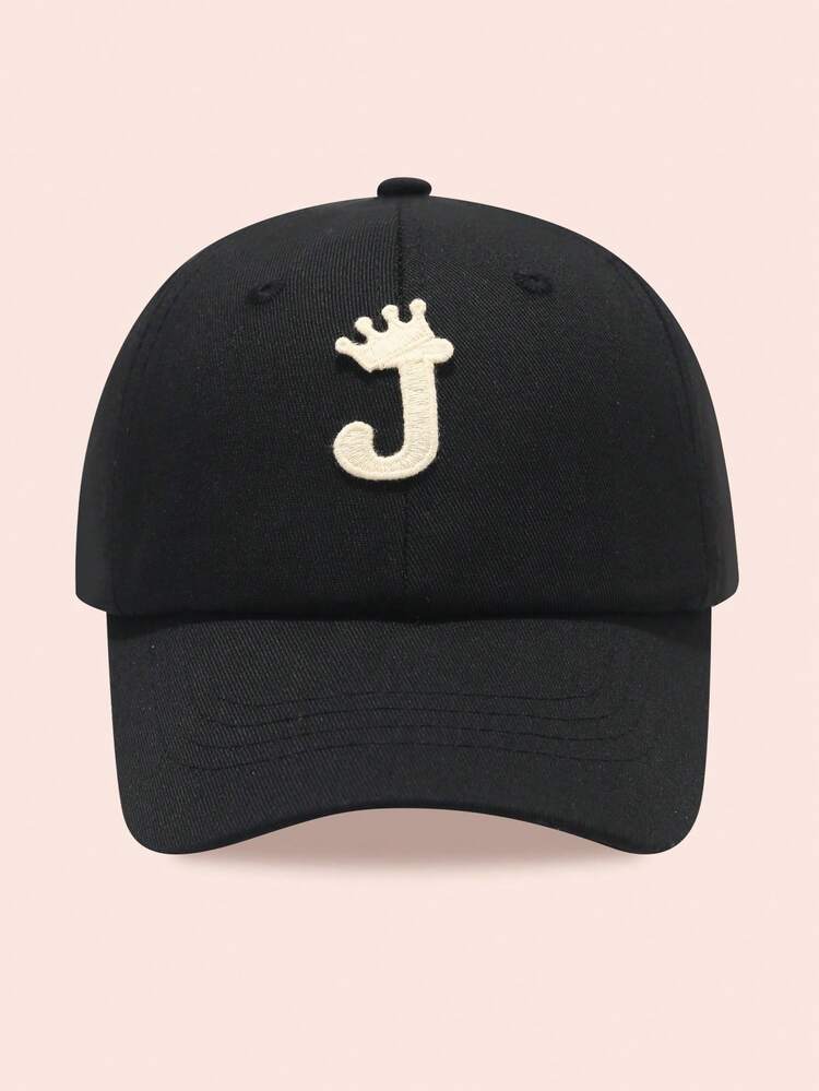 1 Pieza Gorra de béisbol con estampa de 26 letras para mujer/hombre, sombrero para protección solar para uso diario al aire libre, protección UV - Corona soluble en agua - Añade 19