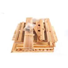 Auto Flowing Bee Hive 3 Layers Auto Bee Hive Extra Brood Box + Super Box 7x Bee Frames Beekeeping Hive - 原木色 - 查看 9