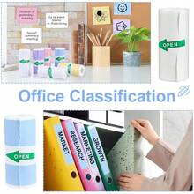 10 Rolos de Papel Térmico Autoadesivo Mini, 57 x 25mm, para Anotações de Estudo, Trabalho, Fotos, Memorandos, Compatível com Impressoras Portáteis Mini