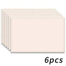 Juego de 4/6 piezas, decoración para el hogar, fantasma de Halloween, mantel con estampado de cabeza de calabaza, adecuado para mesas de comedor, decoración multifuncional para primavera, verano, otoño e invierno, moderno y lavable, resistente al calor y a las manchas, decoración de habitación, posavasos, mantel de mesa de cocina, decoración a juego, decoración del hogar, regalo ideal para Halloween