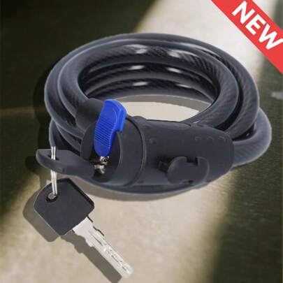 1/2pcs Heavy Duty Motorcycle Lock Chain, Mountain Bike Lock - Robust Iron, Anti-Theft, With 2 Keys, Reinforced Bicycle Accessories, Polished Surface, Manual Control Method, Motorcycle And Bicycle Security Storage