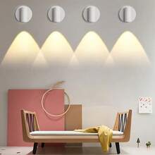 Versatile LED Spot Light, Magnetic Wall Light With 3 Color Modes & Adjustable Brightness - Touch Control, Easy Install, Perfect For Plants & Artwork - USB Rechargeable Battery - Ideal For Bedrooms, Living Rooms, And Hallways, Wireless Hole Free, 360 ° Rotating Touch Control - White - View 8