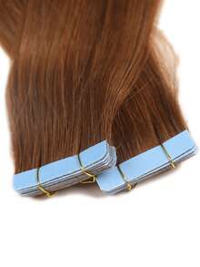 20 片 30 克接发胶带，人发无缝专业处女人发胶带，Balayage（1#、1b#、12p613#、18p613#、2#、27#、2t6#、22p613#、33#、350#、4#、4p27#、4t27#、6#、60#、613#、6p613#、99j#、玫瑰金粉色#、紫色#、蓝色#、红色#、银色#） - S33 - 查看 5