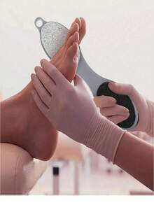 四合一足部锉刀和去茧工具，男女干湿足部护理工具，足部清洁刷砂石死皮去除研磨工具 - 磨腳石 - 查看 3