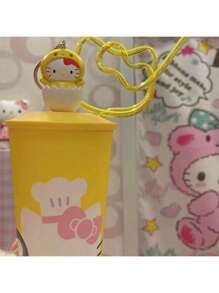 1/3PCS Sanrio Hello Kitty 彩色萌猫头吸管 可爱款式萌妹高颜值 - 以及可重复使用的弯直吸管，适用于冷饮、奶茶、咖啡、果汁、冰沙、厨房、餐厅、鸡尾酒会、返校、女朋友/男朋友、父母、朋友、节日用品，