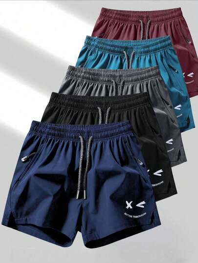 1 件男士跑步运动短裤，夏季户外速干健身短裤