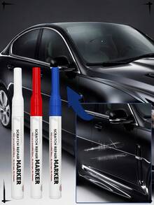 5pcs/1pc Paint Touch-Up Pens Car Paint Touch Up Pen, Car Paint Pen, Scratch Repair Agent, Paint Surface Scratch Repair Marker And Chip Restorer, Gold, Silver, White And Black Color, High Temperature Resistant, Waterproof, Sun-Resistant, For Car - one-size - View 9
