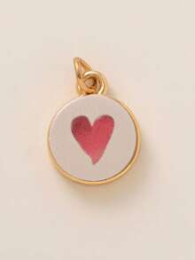 1件简约精致INS风草莓爱心DIY吊坠，18K镀金，抗氧化，适合送给妻子和母亲，可自由搭配 - 彩色 - 查看 11