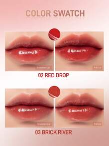 Rom&Nd水膜唇彩 水光镜面透明唇彩 果汁唇膏 玻璃唇彩 口红 - #02 RED DROP - 查看 4