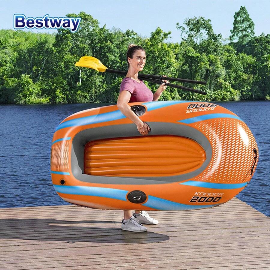 Bestway 61136 1Person Kayak inflable resistente - Barco de aventura de ...