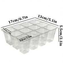 10/20pcs Transparent Plastic Seedling Trays With Drainage Holes - Succulent Plant Transplant Trays, Includes Planting Tools, Propagation Trays, Easy Maintenance, Gardening Accessories, Ideal For Succulent Growers, Reusable Plastic Trays, Suitable For Vegetables, Herbs, Flowers - Space-Saving Seedling Containers - Multicolor - View 9