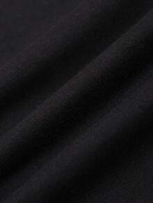 Camiseta   con estampado de corazón y cuello redondo local de mexico,baggy - Negro - Ver 5