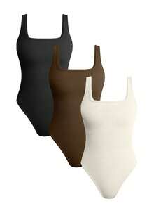 Body Modelador Feminino Camiseta Regata Collant Cavado Suplex Sexy,Macacão Body Feminino Decote Quadrado Alça Grossa