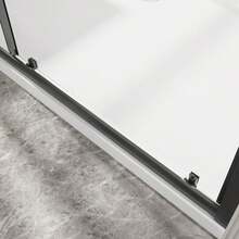 Bathroom Shower Door, Sliding Glass Shower Door,  1/5 Inch Shower Screen, Shower Panel With Stainless Steel Handle, 60 X 72Inch, Black