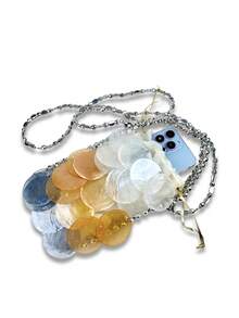 Women Fashion Shell Woven Handbag Chic Shell Beach Bag Beaded Chain Bag For Summer Travel Beach Party - Nhiều màu - Xem 3