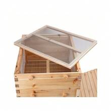 Auto Flowing Bee Hive 3 Layers Auto Bee Hive Extra Brood Box + Super Box 7x Bee Frames Beekeeping Hive - 原木色 - 查看 10