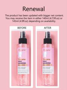 Beauty Host 1 pieza Spray corporal hidratante con brillo rosa/dorado - Bruma hidratante de absorción rápida para una piel radiante | Bruma corporal brillante libre de parabenos