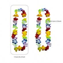 夏威夷花环派对装饰，项链花手链头饰，热带夏威夷派对夜酒吧度假