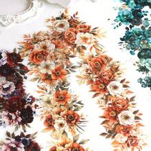 20 件花卉装饰拼贴贴纸 PET 材质贴纸，适用于剪贴簿用品，美观的垃圾日记本装饰贴纸，适用于学校用品，返校 - 彩色 - 查看 5