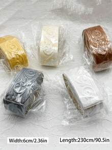 1pc 3D Three-Dimensional Waistline Wall Sticker Anti-Collision Strip (Self-Adhesive Foam), (6cm Wide) Background Wall Border Decoration, Top Corner Door Frame Edge Strip, Skirting Edge Strip, Waterproof Anti-Collision Wall Corner Decoration, Beautify Three-Dimensional Foam Waistline - White - View 2