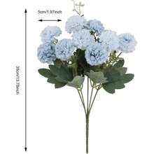 2 pezzi - 1 profumo di 10 teste di crisantemi artificiali a sfera, fiori realistici per matrimonio, compleanno, festa, decorazione domestica, profumo di fiori finti come regalo per vaso da casa, sala da pranzo, camera da letto, festa di compleanno