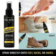 Industrial Heavy Duty Foot Odor Spray For Shoes And Feet - Extra Strength Shoe Deodorizer - Mint Foot Spray For Smelly Feet With Witch Hazel And Tea Tree Oil - Long Lasting Shoe Deodorizer - Foot Soak Salt - View 2