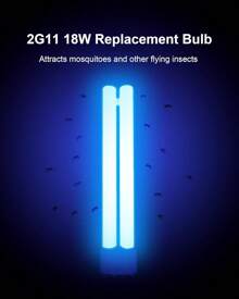 Dichroma 18W H-Shaped Bug Zapper Replacement Bulbs Compatible With 18W Indoor Outdoor Mosquito Lamps For Home With 4 Pin Base - 1 - 查看 4