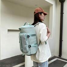 Multipurpose Travel Backpack, Large Capacity Gym Duffle Bag, Daily Sport Backpack Tote With Individual Shoe Pockets For Men And Women - màu xanh lá - Xem 10