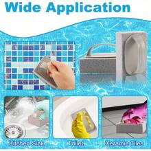 3pcs/Set Handheld Pool Pumice Stone Brush With Handle, Suitable For Pool Cleaning, Scrubbing Pool Tiles, Spa Tile Grout, Concrete, Kitchen, Bathroom And Courts - Grey - View 5