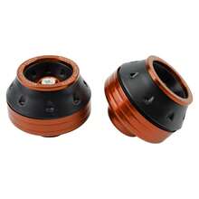 PowerMotor 1套通用摩托車防摔保護套件 鋁合金前叉保護器 摩托車輪圈防摔保護蓋 滑塊 - 均碼 - 查看 13