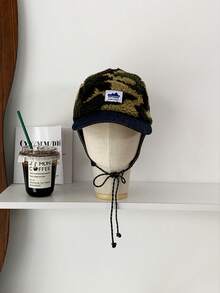 Retro Leopard Plush Warm Ushanka Hat, Women Winter Earflap Windproof Aviator Hat, New Mature Sexy Leopard Plush Earflap Hat, Women Winter Warm Ushanka Hat - Multicolor - View 8