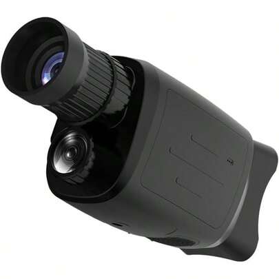 Reparo montado Dispositivo de visão noturna infravermelha externa de alta definição pode tirar fotos e gravar vídeos, câmera de caça telescópica totalmente preta visível